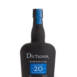 DICTADOR 20 ans, rhum 40%DICTADOR 20 ans rhum Colombie