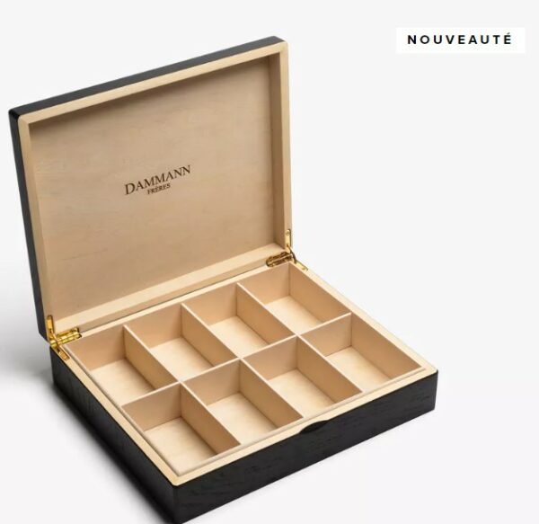 Coffret vide en bois pour 48 sachets de thé