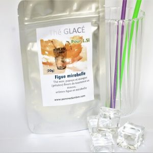 Figue Mirabelle, thé noir glacé, sachet 20g