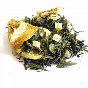 Mangue passion, thé vert parfuméMangue passion thé vert parfumé, en vrac