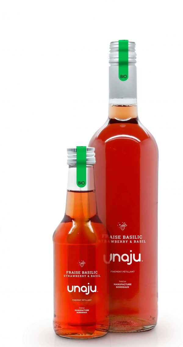Jus pétillant BIO fraise basilic