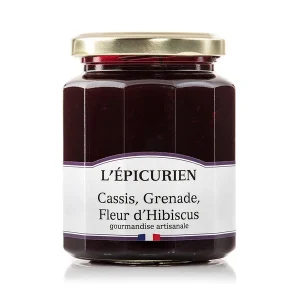 Confiture Cassis Grenade Fleur d'Hibiscus