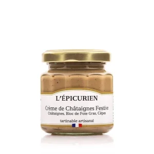 Crème de Châtaignes, foie gras et cèpes