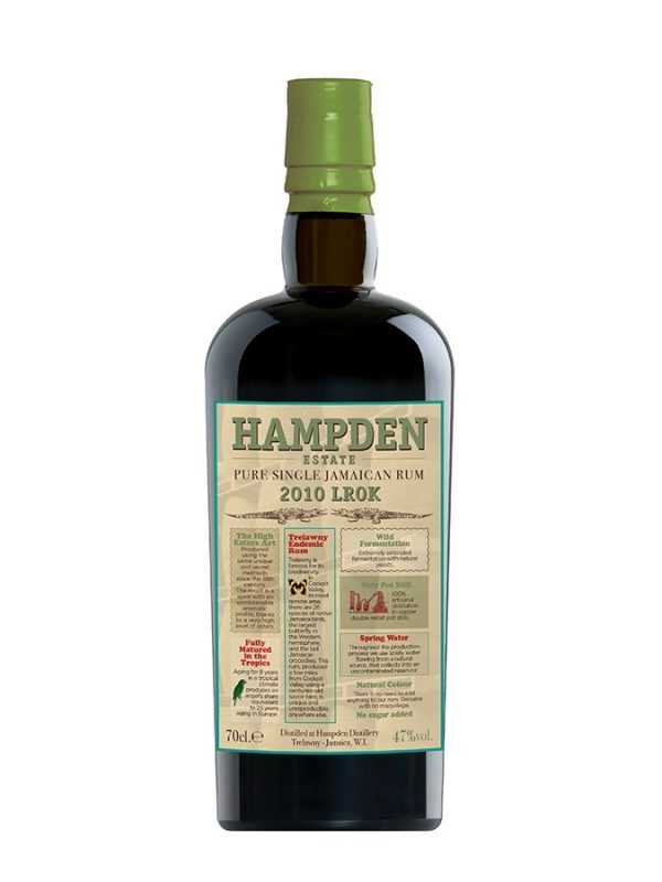 HAMPDEN 2010 LROK 47%, rhum Jamaïque