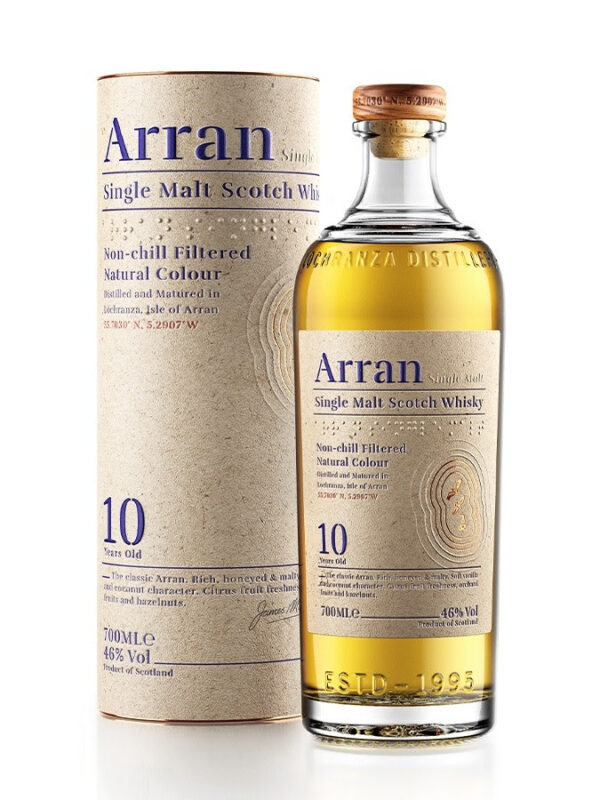 Arran 10 ans, single malt whisky Ecosse, 46%
