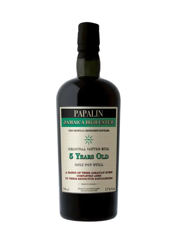 PAPALIN 5 ans high ester OVERPROOF rhum Jamaïque