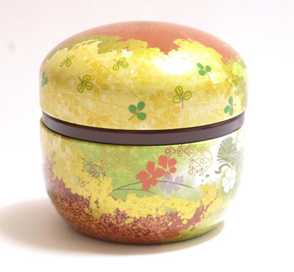 Boîte à thé arrondie coloris assortis (pour 60g)