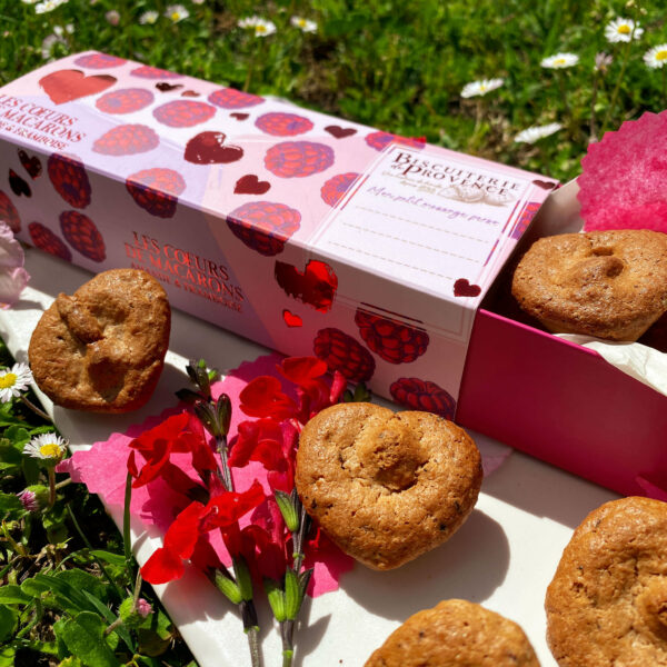 Cœurs de Macarons Amande et Framboise