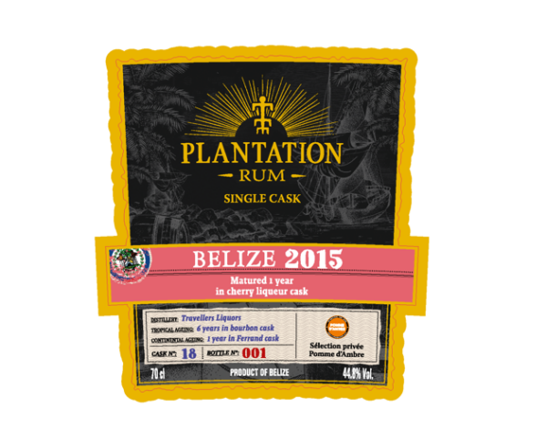 PLANTATION Rum BELIZE 2015 Cherry liqueur cask Sélection privée – Image 2