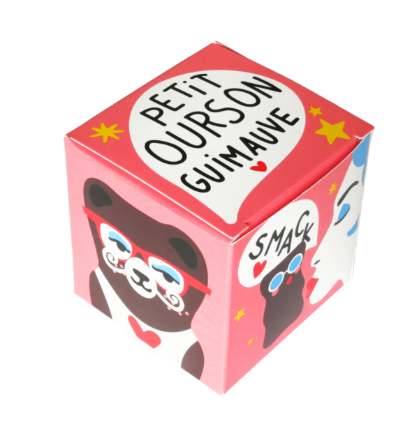 Ourson guimauve cube
