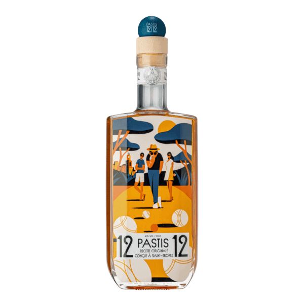 pastis 12 édition pétanque bouteille 70cl avec cochonnet