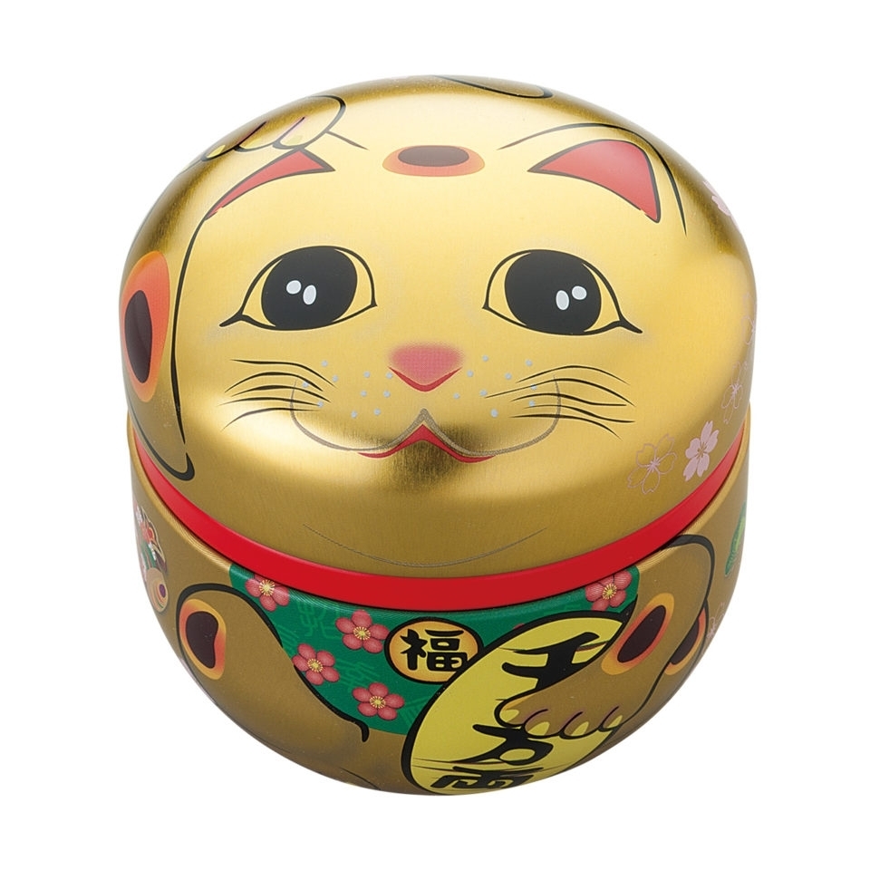 Boite à thé ronde chat (pour 60g)