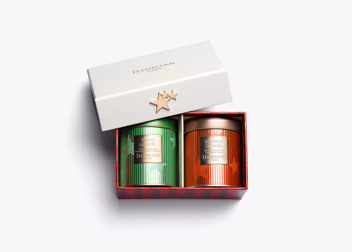 DAMMANN Coffret 1 infusion de Noel et 1 rooibos de Noel