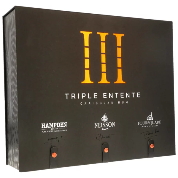 triple entente coffret fermé, rhums blancs