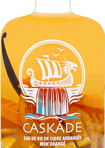 CASKÁDE, Mok'Orangé, Eau de vie de Cidre arrangée 30%eau de vie de cidre orange vanille café 50cl