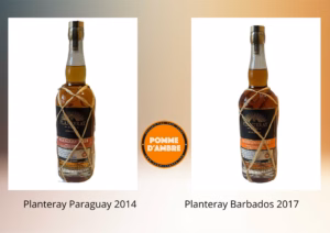 photo des 2 Planteray sélection privée Planteray Barbados et Planteray Paraguay